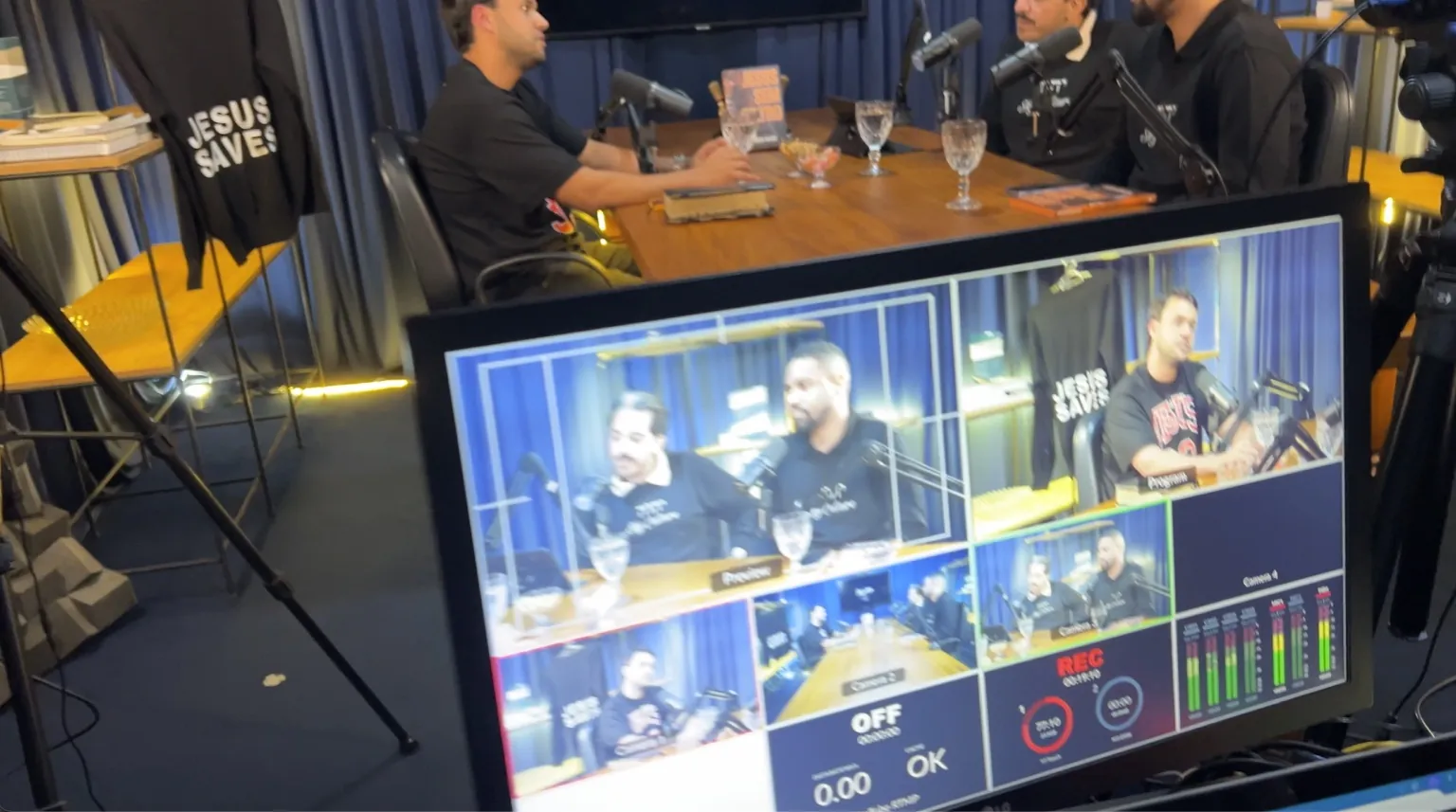 Controle técnico e monitoramento multicâmera no estúdio